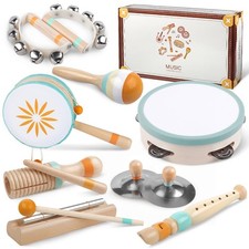Toddlers Musical Instruments-Baby Montessori Wooden Musical Toys for Toddlers...