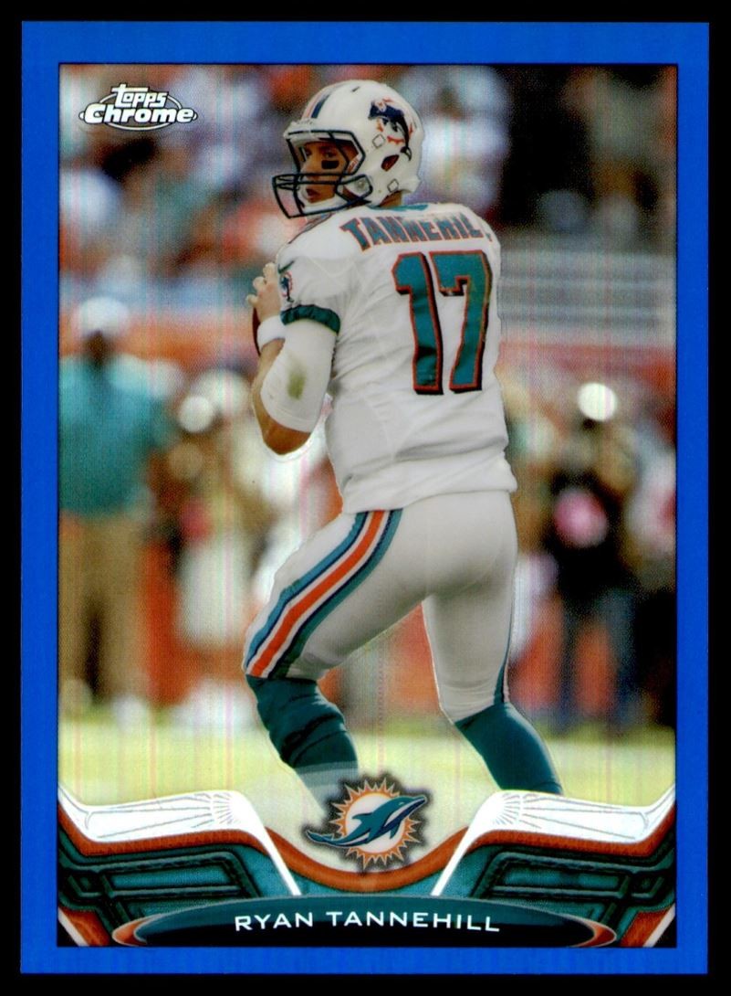 Ryan Tannehill #176 2013 Topps Chrome Blue Refractor Miami Dolphins SP /199