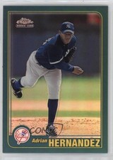 2001 Topps Traded & Rookies Chrome Retrofractor Adrian Hernandez #T226 17ka