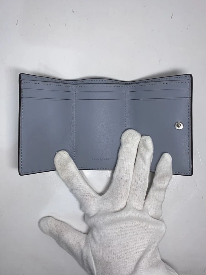 COACH 3-fold wallet, faux leather, BLU, for women - Image 4 of 4