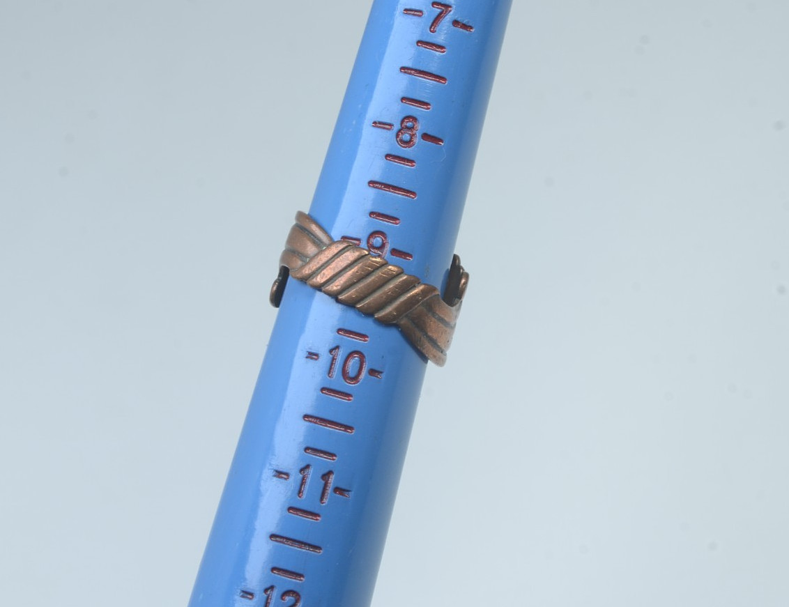 Vintage Adjustable Copper Wrap Ring - image 7