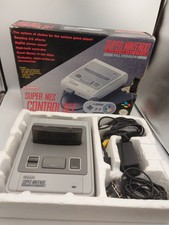 Nintendo SNES Super Console Boxed Restored with All Wires Controller 