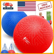 Red  Blue Kickball Set - 8.5 Inch with Pump for Toddlers Kids  Adults - Gym
