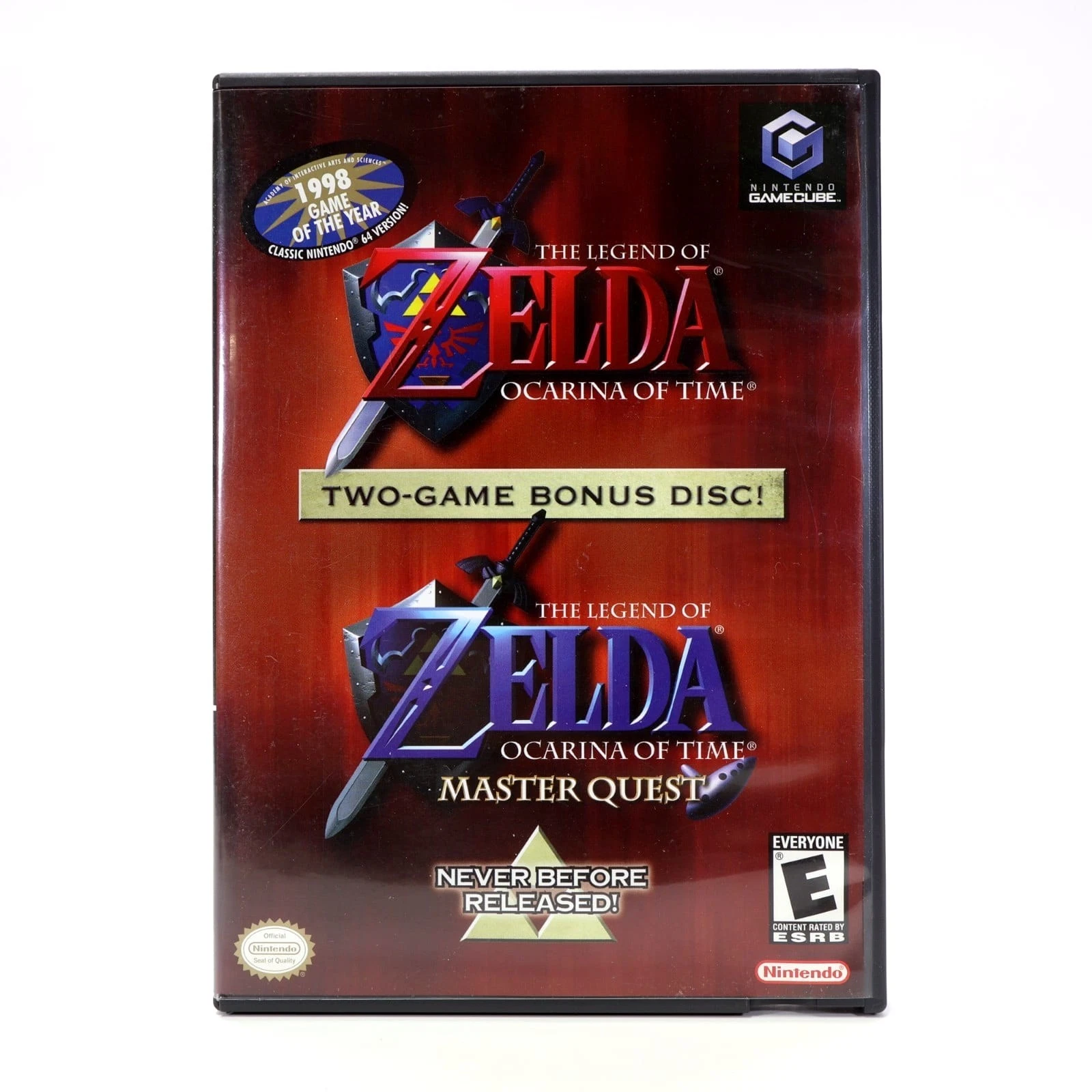 Zelda Ocarina of Time Master Quest (GameCube) Case and Manual Only