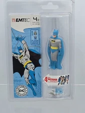 Batman EMTEC Superhero USB 2.0 Flash Drive 4GB DC Comics Vintage NEW SEALED