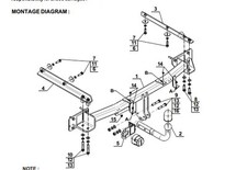 Swan Neck  Tow Bar For MERCEDES C-Class (W203/S203) (2001-2007) M-113
