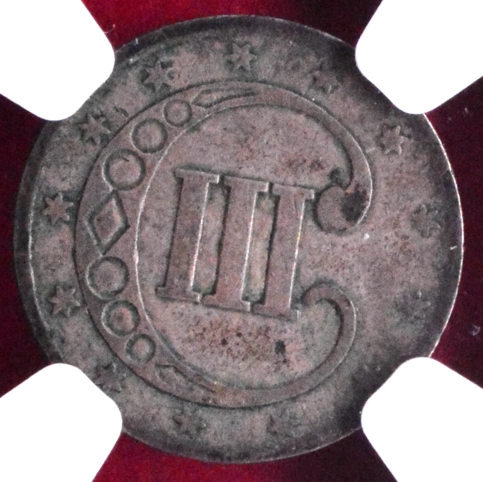 NGC VF! 1852 THREE CENT SILVER - Image 3 of 3