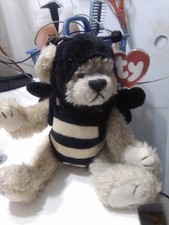 TY Beanie Baby Beezee Bee the Bear Attic Treasure Collection bumblebee 8"