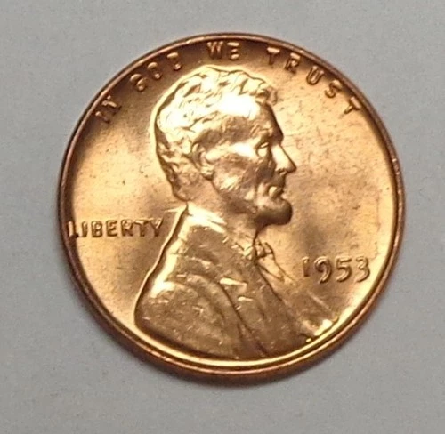 1953-P Lincoln Wheat Penny Cent GEM  BU Lustrous From Original Bank Roll (A)
