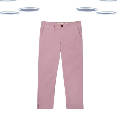 Ex Fat Face Damen Farnham Cropped Chino Hose in Flieder (Defekt)