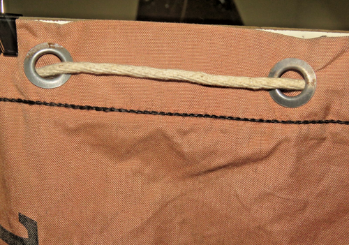 Vintage 1940s Heavy Duty Waxed Canvas Domestic U.S. Mail Bag #2 w/ Metal Clasp - Picture 8 of 23