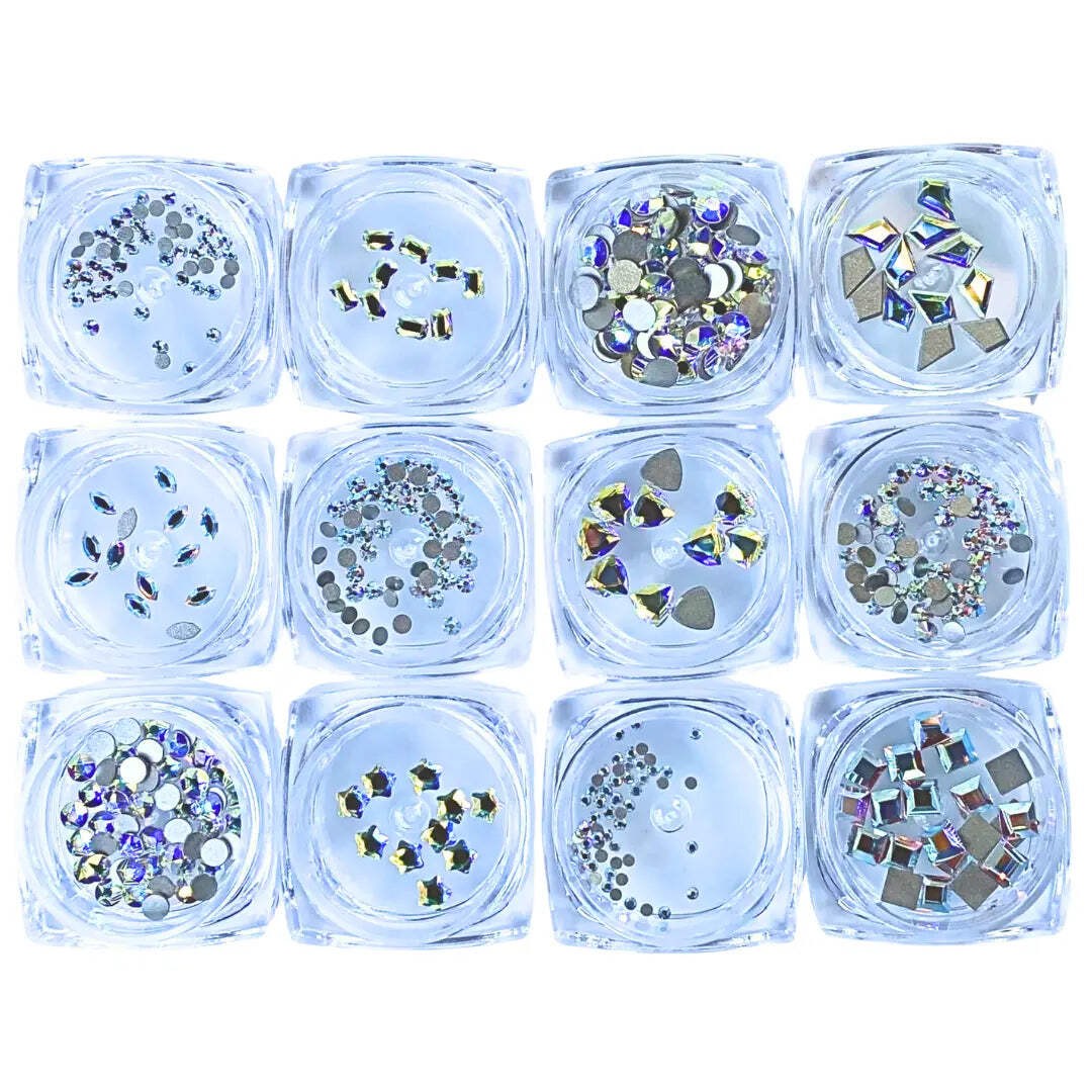Serinity Flatback Crystals Non Hotfix Supreme Mix Crystal AB