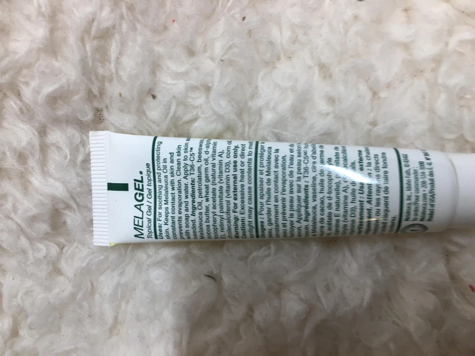 Melaleuca MelaGel Topical Gel 0.5 oz 14g Tea Tree Oil Soothing Original Formula - Image 4 of 4