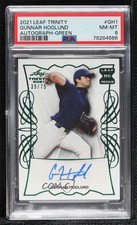 2021 Leaf Trinity Green 39/75 Gunnar Hoglund #BA-GH1 PSA 8 Auto 0s2w