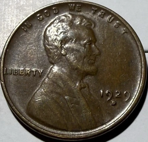 1929-D BN Lincoln Wheat Cent Penny - XF Nice Coin keeper - #2089