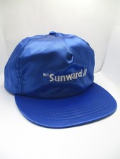 Vintage M/S Sunward II Norwegian Cruise Ship Cap / Hat Satin Like Made in USA