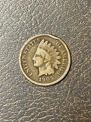 1909 Indian Head Cent Very Good Condition Semi Key Date Exact Coin Imaged #I32