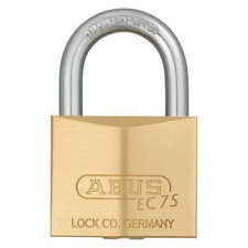 Abus 75/40 Ka Padlock, Keyed Alike, Standard Shackle, Square Brass Body, Steel