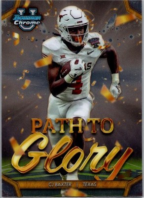 2024 Bowman University Chrome #PG-14 CJ Baxter Path To Glory