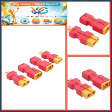4pcs XT60 to T-Plug Adapter Male Female Connector for RC Battery ESC Charger