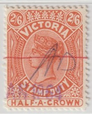 BRITISH GB VICTORIA AUSTRALIA 1879 QV 2SH6P SC#AR38 CANCEL ON 1964 QEII ERA 6A81