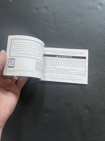 galactic pinball virtual boy Manual only