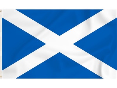 Storm & Lighthouse Schottland Flagge schottische Flaggen 5 Fuß x 3 Fuß, blau, weiß 