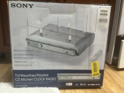 Sony ICF-CD543RM 4-Band Under Cabinet Kitchen CD Clock Radio