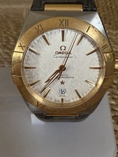 OMEGA Constellation Co-Axial Master Chronometer Watch Gold/Silver Leather 3