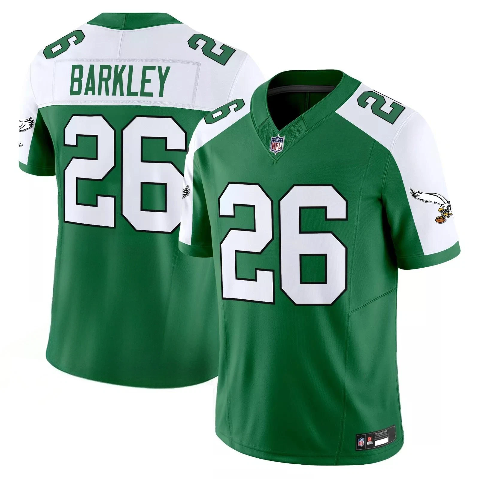 Men's Eagless #26 Saquon Barkley Two-Tone Collection Game Limited Printed Jersey