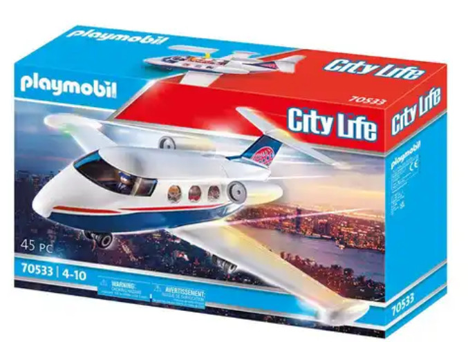 Playmobil 70533 - Avión Nuevo y EMBALAJE ORIGINAL - Avión grande con techo abatible