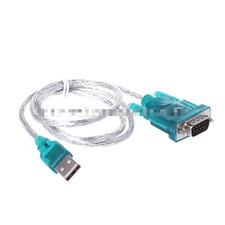USB to RS232 Serial Port 9 Pin DB9 Cable Serial COM Port Adapter Convertor Blue