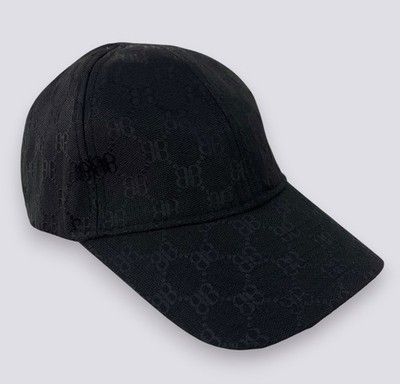 Balenciaga x Gucci Monogram The Hacker Project Baseball Cap Black Size M
