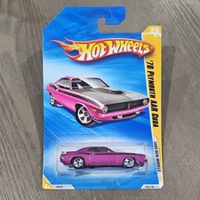 Hot Wheels '70 Plymouth AAR Cuda Purple 1:64 Diecast 2009 New Models Unopened