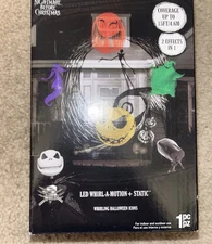 Nightmare Before Christmas LED Whirl-A-Motion & Static Halloween Projector 2in1