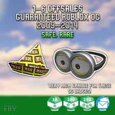 ⭐ OG ROBLOX 2009-2014 GUARANTEED 1-6+ OFFSALES + LIMITEDS + HIGH CHANCE BADGES🔥
