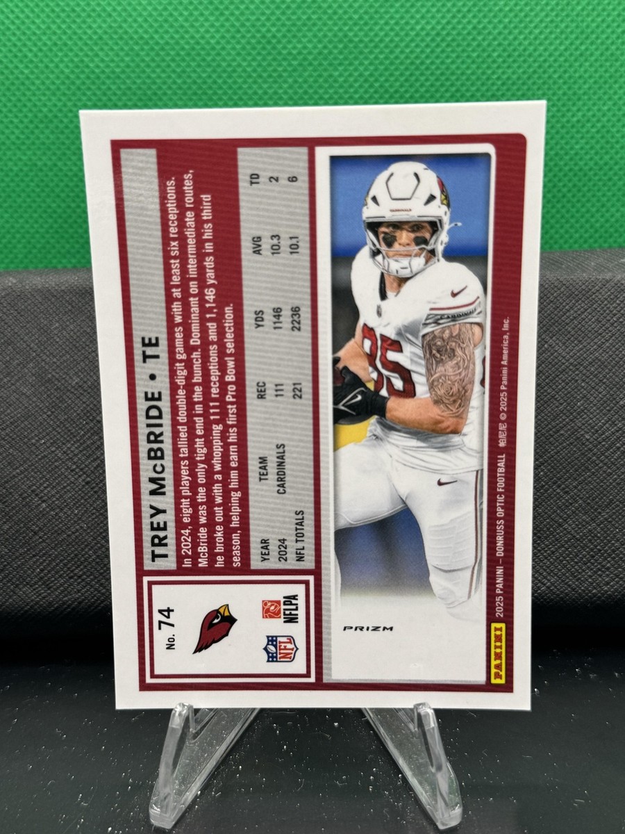 Trey McBride #74 Holo 2025 Donruss Optic | eBay