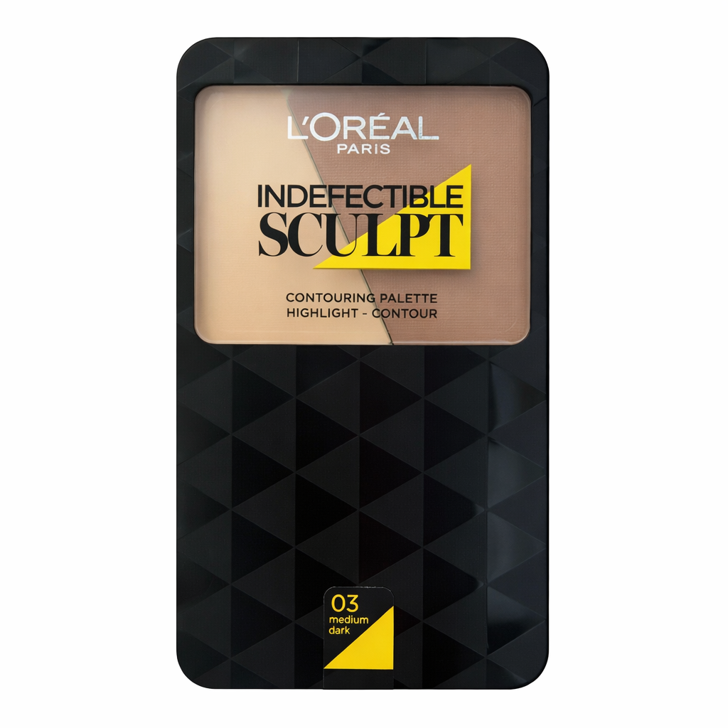 L'OREAL INDEFECTIBLE SCULPT CONTOURING HIGHLIGHT PALETTE MEDIUM DARK NEW SEALED