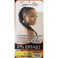 Superline Synthetic Afrelle 100 Kanekalon Pre-Stretched Jumbo Braid 56"
