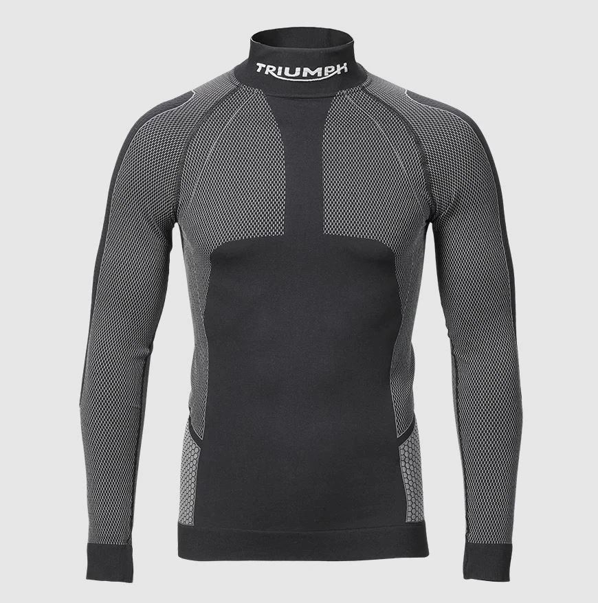 Genuine Triumph Base Layer Top Black Technical Long Sleeve Jersey MFNA2059