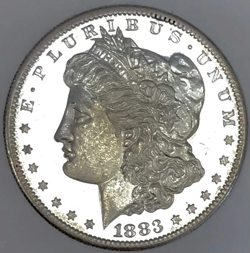 1883 S MORGAN DOLLAR PROOF LIKE OBV! EPIC PIECE! FULL FROSTY FEATHERS NR #G64777