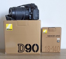 DSLR Nikon D90 12.3 MP 10244 shutter actuations with AF-S VR 18 - 140 lens