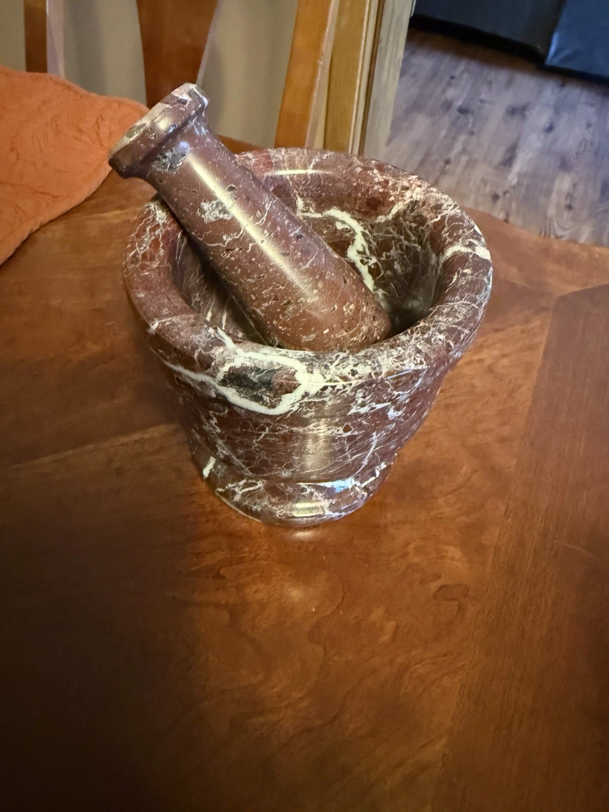 Exquisite Marble Mortar and Pestle Set - 5” With Original Box