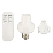 Wireless Light Socket Smart Remote Control Lamp Holder Bulb Base Adapter JY