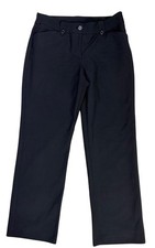 Nine West Black Women's Wide-Leg Dress Pants With Button Closure size M