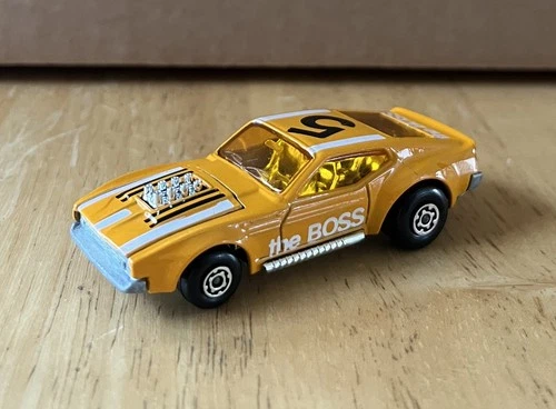 Vintage 1972 Matchbox Superfast MB44 BOSS Mustang Orange