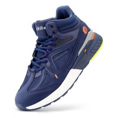 Wide Basketball Shoes for Men with Flat Feet Extra Wide High-top Sneakers wit...