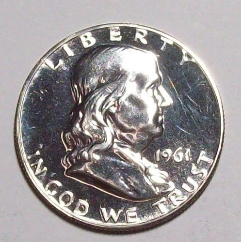 1961 Proof FRANKLIN HALF DOLLAR  Superb Gem Proof  #19C45