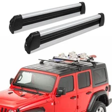 Snowboard Ski Roof Rack Carrier Cross Bar w/Lock For Jeep Wrangler TJ JK JL JKU