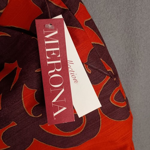 Merona Women's 16 Lined Orange Cotton Skirt with Pockets Invisible Zipper NWT - Picture 13 of 17